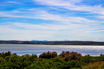 Lagoon. “Laguna de Fuente de Piedra”. Fuente de Piedra, Malaga Province, Andalusia, Spain.