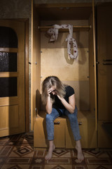 Young woman going to be hanged