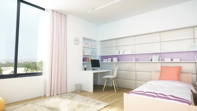 Modern Interior Of A Teenager's Bedroom