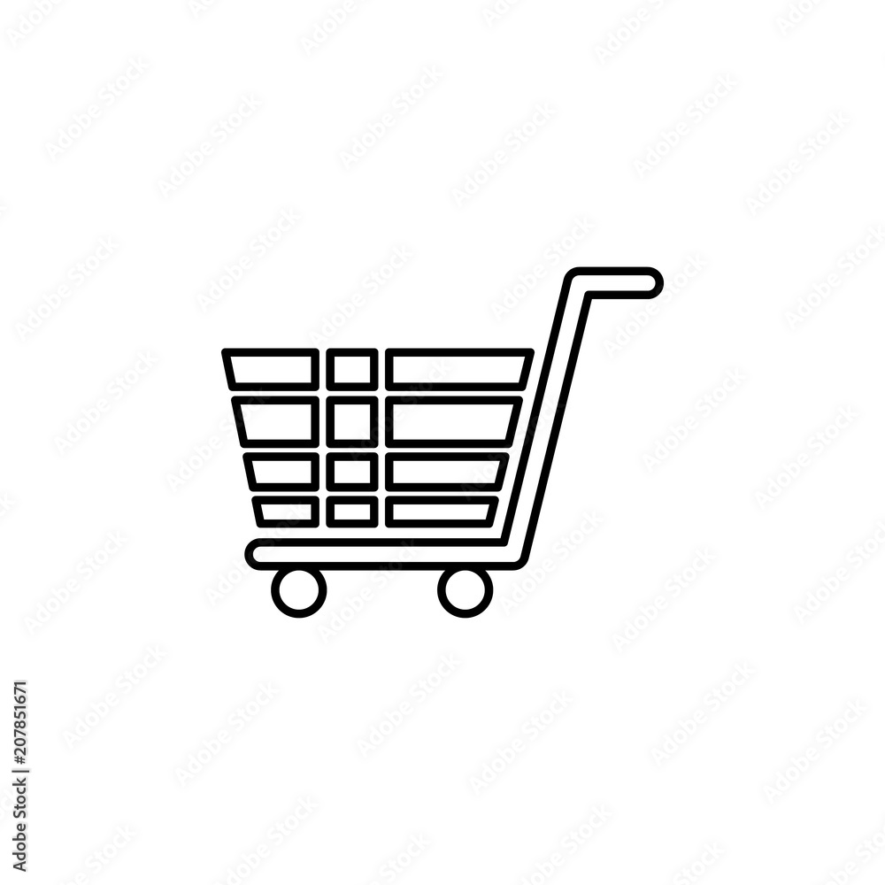 Poster truck outline icon. element of logistic icon for mobile concept and web apps. thin line truck outlin