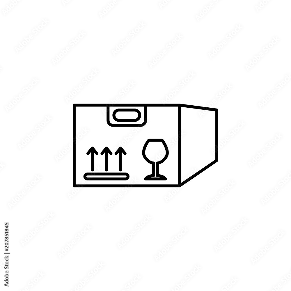 Poster premise outline icon. element of logistic icon for mobile concept and web apps. thin line premise ou