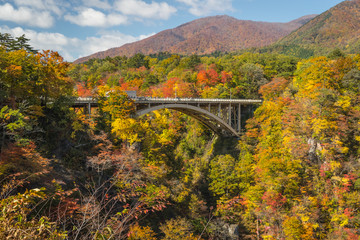 Naruko Gorge ,one of the Tohoku Region's most scenic gorges, located in north-western Miyagi Prefecture