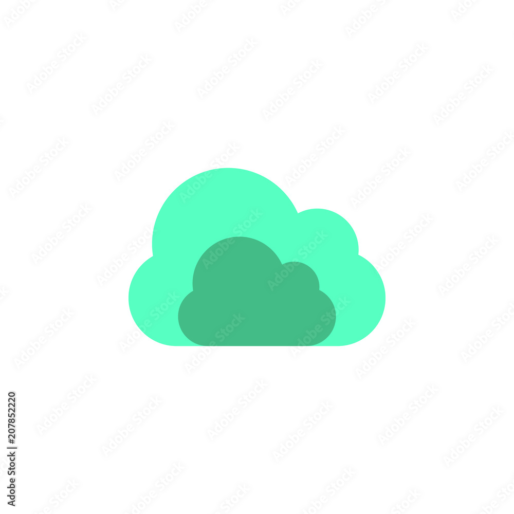 Poster cloud icon. element of web icon for mobile concept and web apps. colored isolated cloud icon can be 