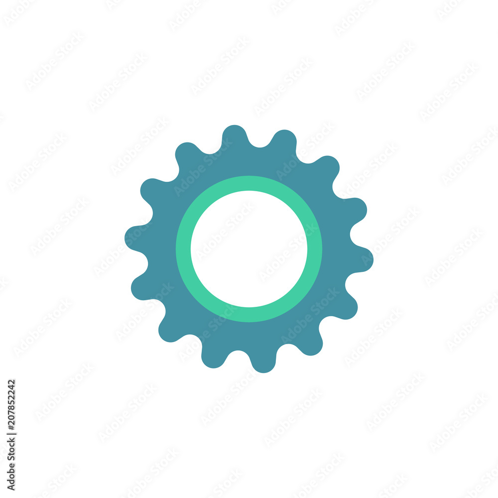 Poster gear icon. element of web icon for mobile concept and web apps. colored isolated gear icon can be us