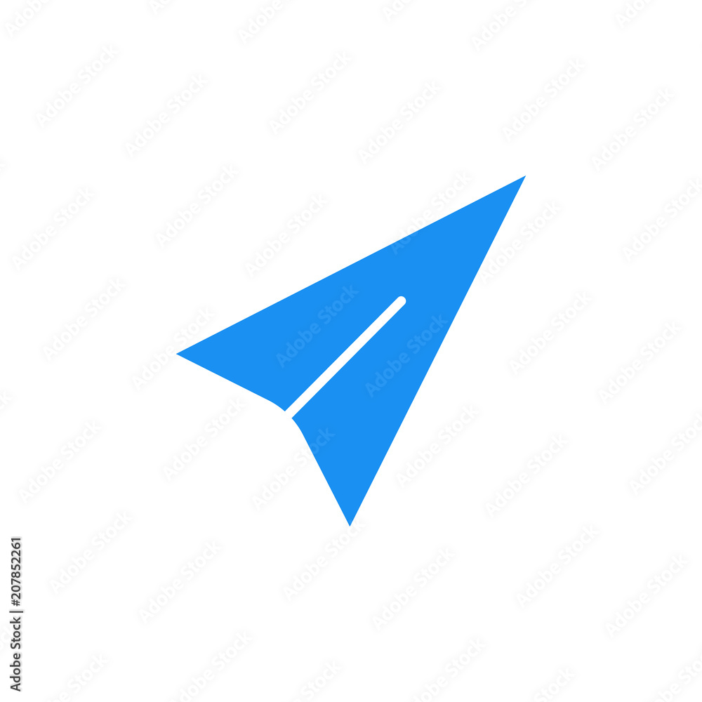 Poster paper airplane icon. element of web icon for mobile concept and web apps. colored isolated paper air