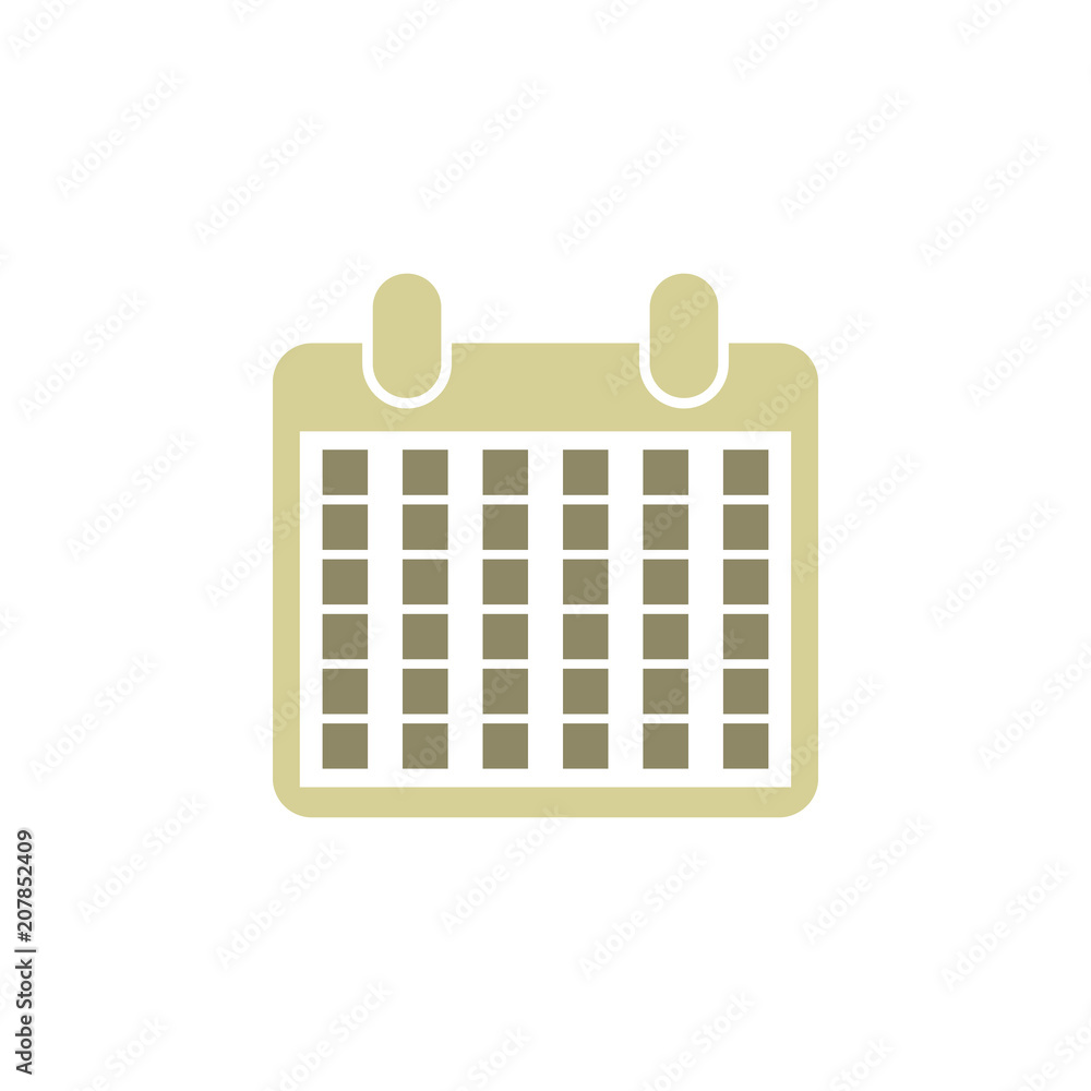 Poster the calendar icon. element of web icon for mobile concept and web apps. colored isolated the calenda
