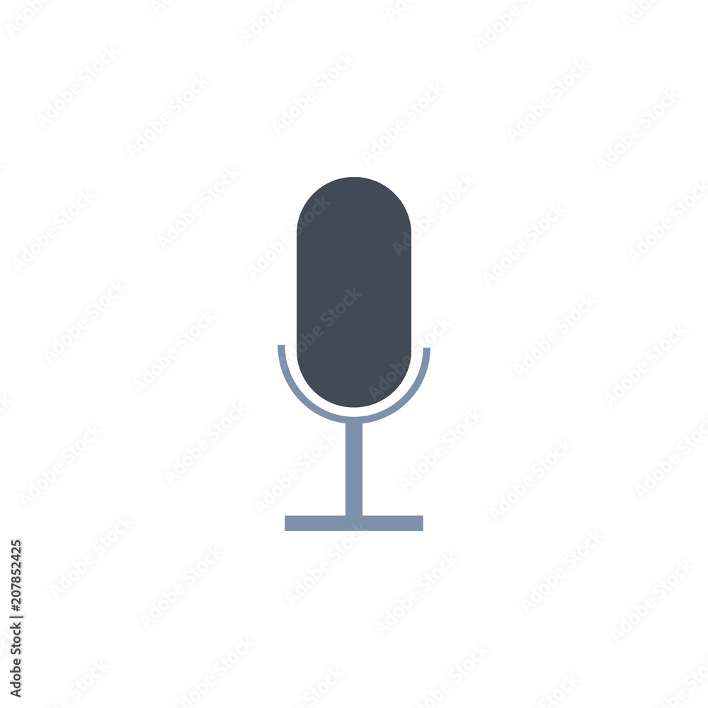 Poster microphone icon. element of web icon for mobile concept and web apps. colored isolated microphone ic