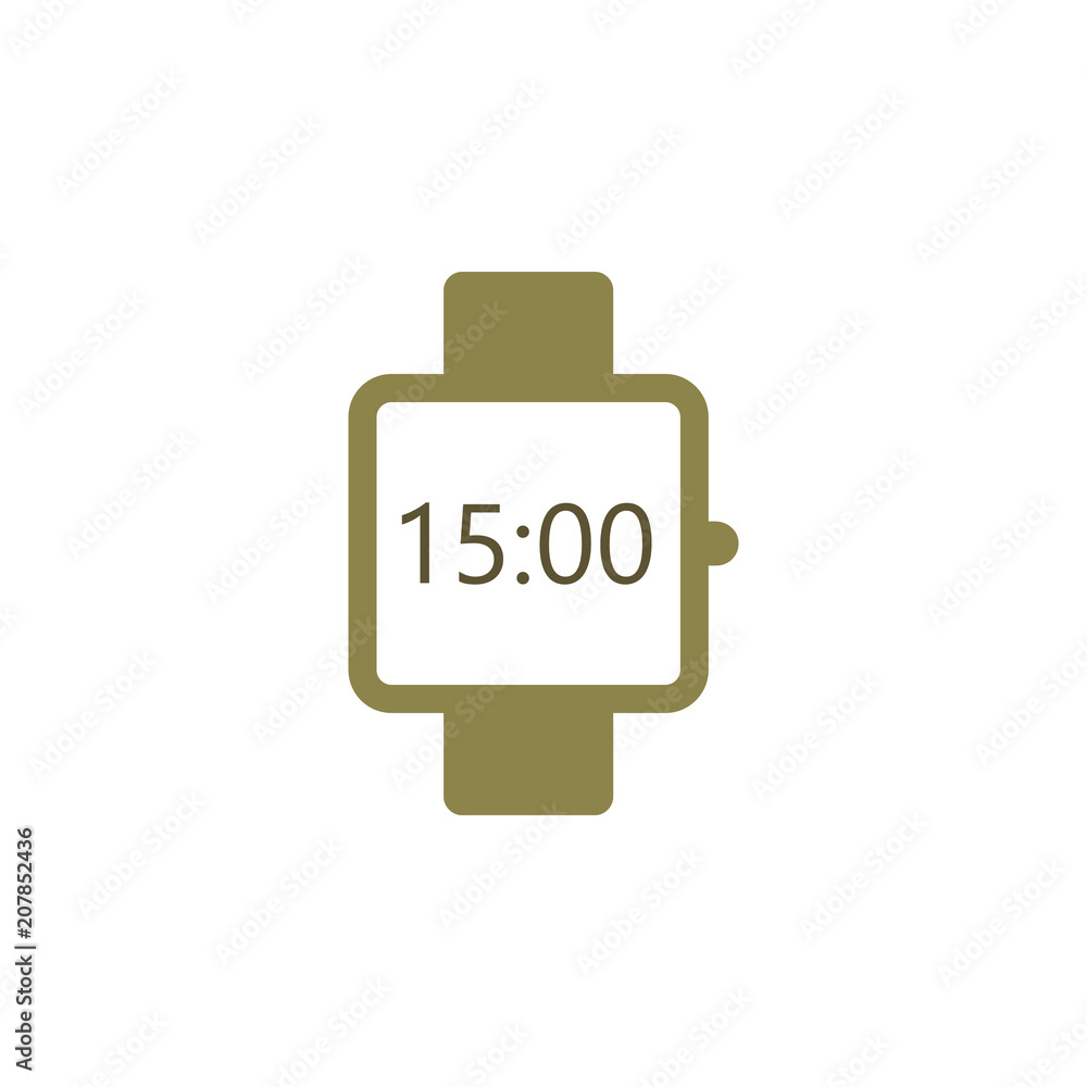 Poster smart watches icon. element of web icon for mobile concept and web apps. colored isolated smart watc