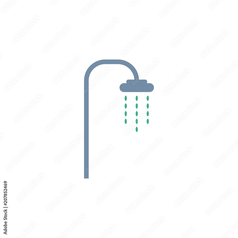 Poster shower icon. element of web icon for mobile concept and web apps. colored isolated shower icon can b