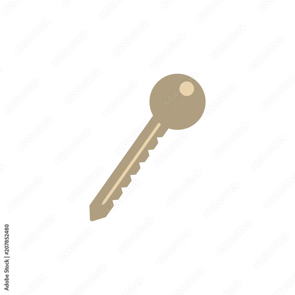 Aufkleber key icon. element of web icon for mobile concept and web apps. colored isolated key icon can be used