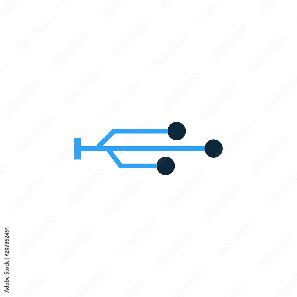 Poster usb sign icon. element of web icon for mobile concept and web apps. colored isolated usb sign icon c