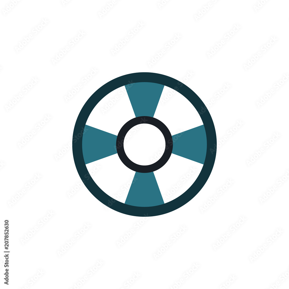 Poster cd disc icon. element of web icon for mobile concept and web apps. colored isolated cd disc icon can
