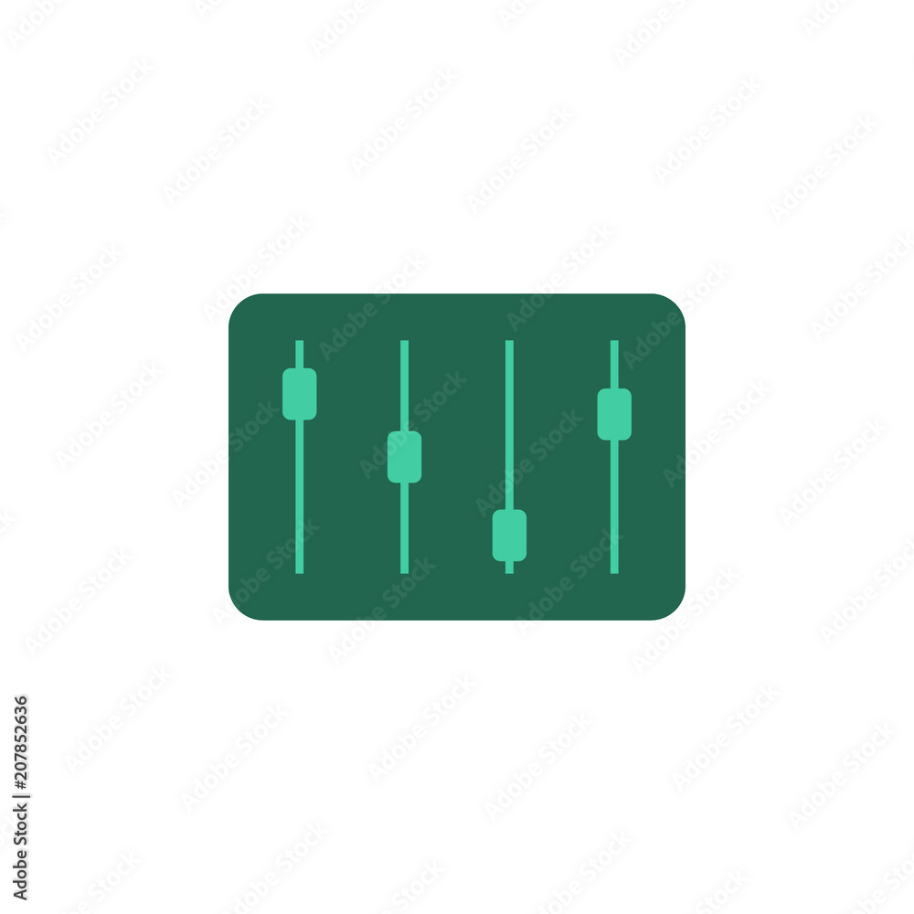 Poster mixer icon. element of web icon for mobile concept and web apps. colored isolated mixer icon can be 
