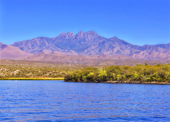 View of Four Peaks