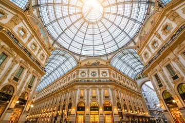 Crédence de cuisine en verre imprimé Milan Galerie Vittorio Emanuele II à Milan, Italie