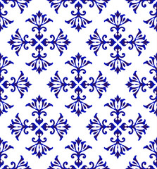 ceramic floral blue pattern