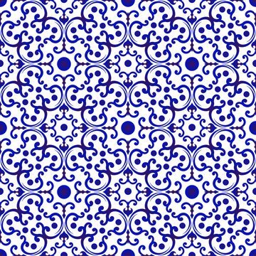 chinese pattern blue and white