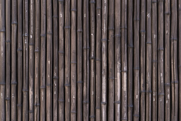 Brown bamboo wood  fence pattern and background