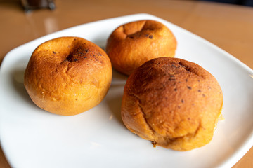 hot coffee bun bread