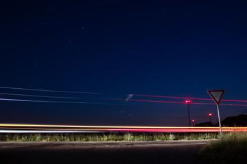 LKW Lichtspuren
