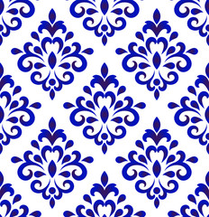 damask pattern vector design