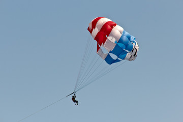 paraglider in the sky