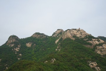 Fototapeta na wymiar bukhan mountain climbing
