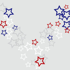 Colorful Stars Confetti, Mystery Sparkling Vector Background. Trendy Glowing Magic Glitter, Lights. Festive Falling Colorful Stars Confetti for Ads, Posters. 