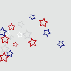 Colorful Stars Confetti, Mystery Sparkling Vector Background. Trendy Glowing Magic Glitter, Lights. Festive Falling Colorful Stars Confetti for Ads, Posters. 