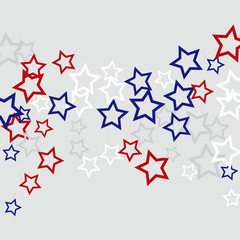 Colorful Stars Confetti, Mystery Sparkling Vector Background. Trendy Glowing Magic Glitter, Lights. Festive Falling Colorful Stars Confetti for Ads, Posters. 