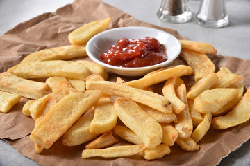 French fries and catsup