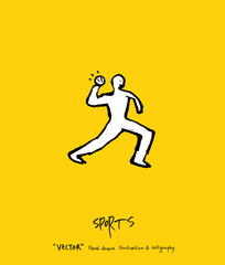 스포츠 포스터 / 손으로 그린 스포츠 그림