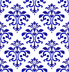 tile pattern damask style