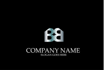 Abstract Letter BB  Logo Vector Logotype Template.