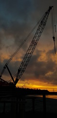 Sunset Crane