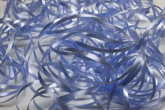 Blue Ribbons Background