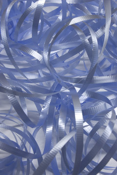 Blue Ribbons Background