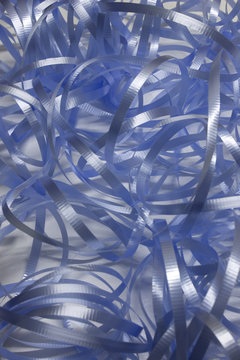 Blue Ribbons Background