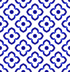 abstract flower ceramic pattern