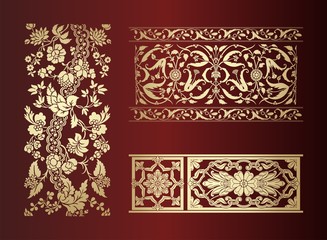 paisley floral pattern, textile , Rajasthan, royal India