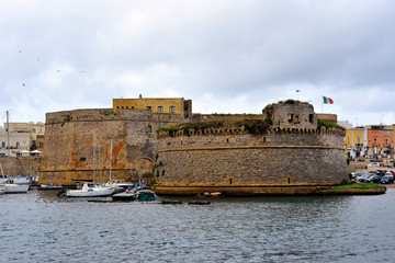 Angioino Aragonese castle of Gallipoli, Salento, Italy