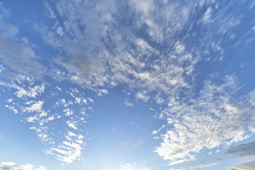 Naklejka na ściany i meble beautiful soft clouds and blue sky background 