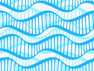 Abstract geometric pattern with blue waves. Colorful ornament. isolated on white background © volyk