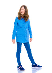 Very emotional little girl.