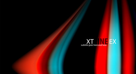 Blur color wave lines abstract background
