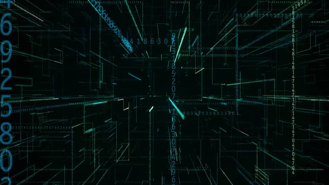 camera moves through the digital space