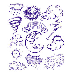 weather, doodle