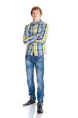 Fototapeta premium A young red-haired guy