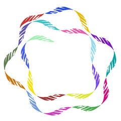 Abstract colorful frame