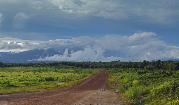 on the road